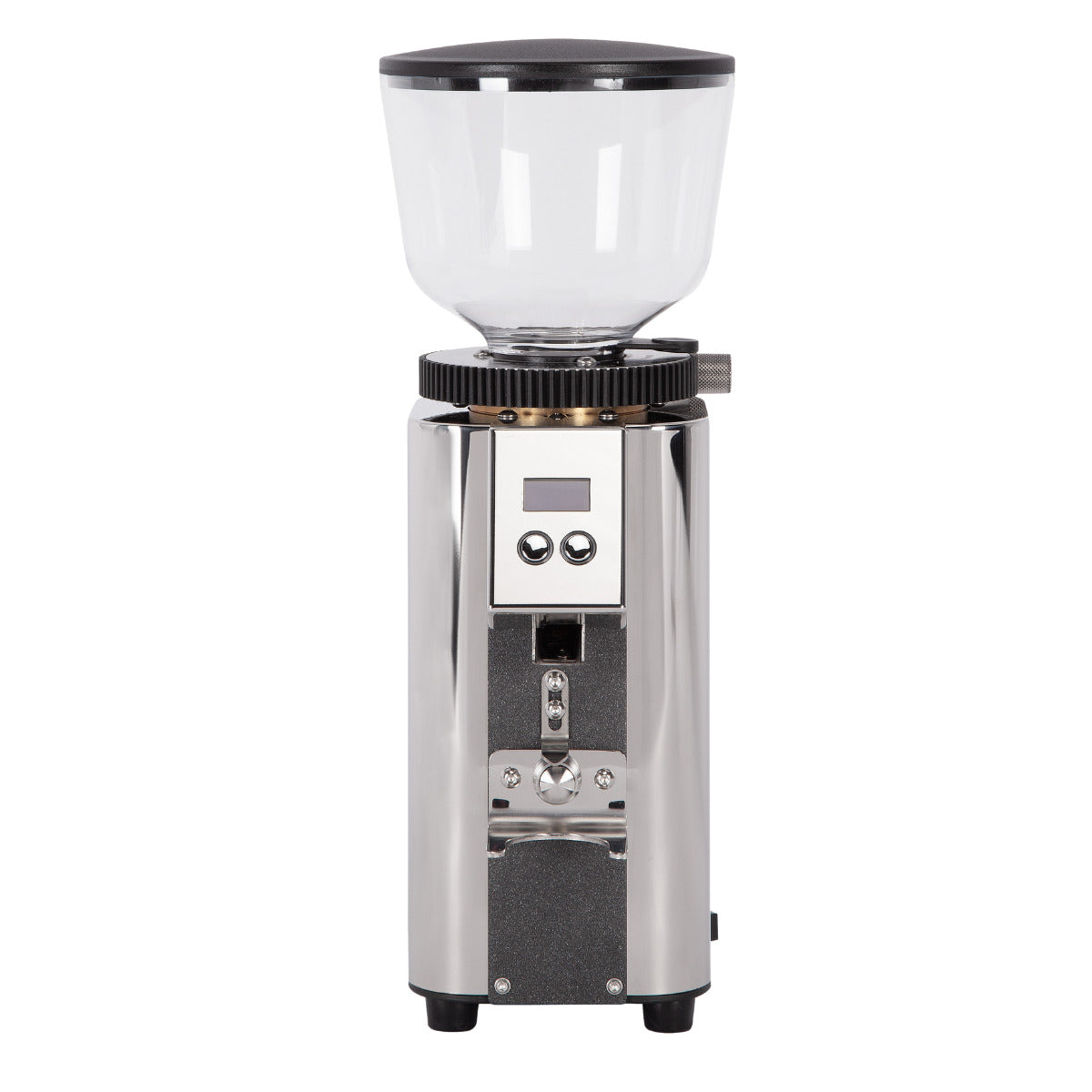 ECM C-Automatik 54 coffee grinder front view stainless steel