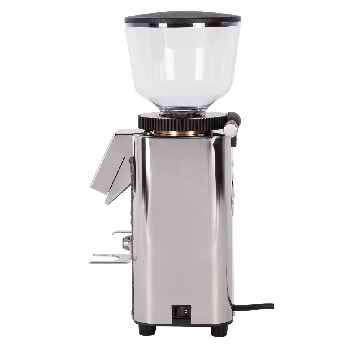ECM C-Automatik 54 coffee grinder side view stainless steel