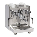ECM Elektronika II Profi espresso machine angled side view stainless steel