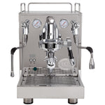 ECM Mechanika MAX rotary espresso machine, stainless steel, front view