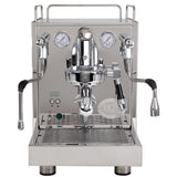ECM Mechanika MAX rotary espresso machine, stainless steel, front view