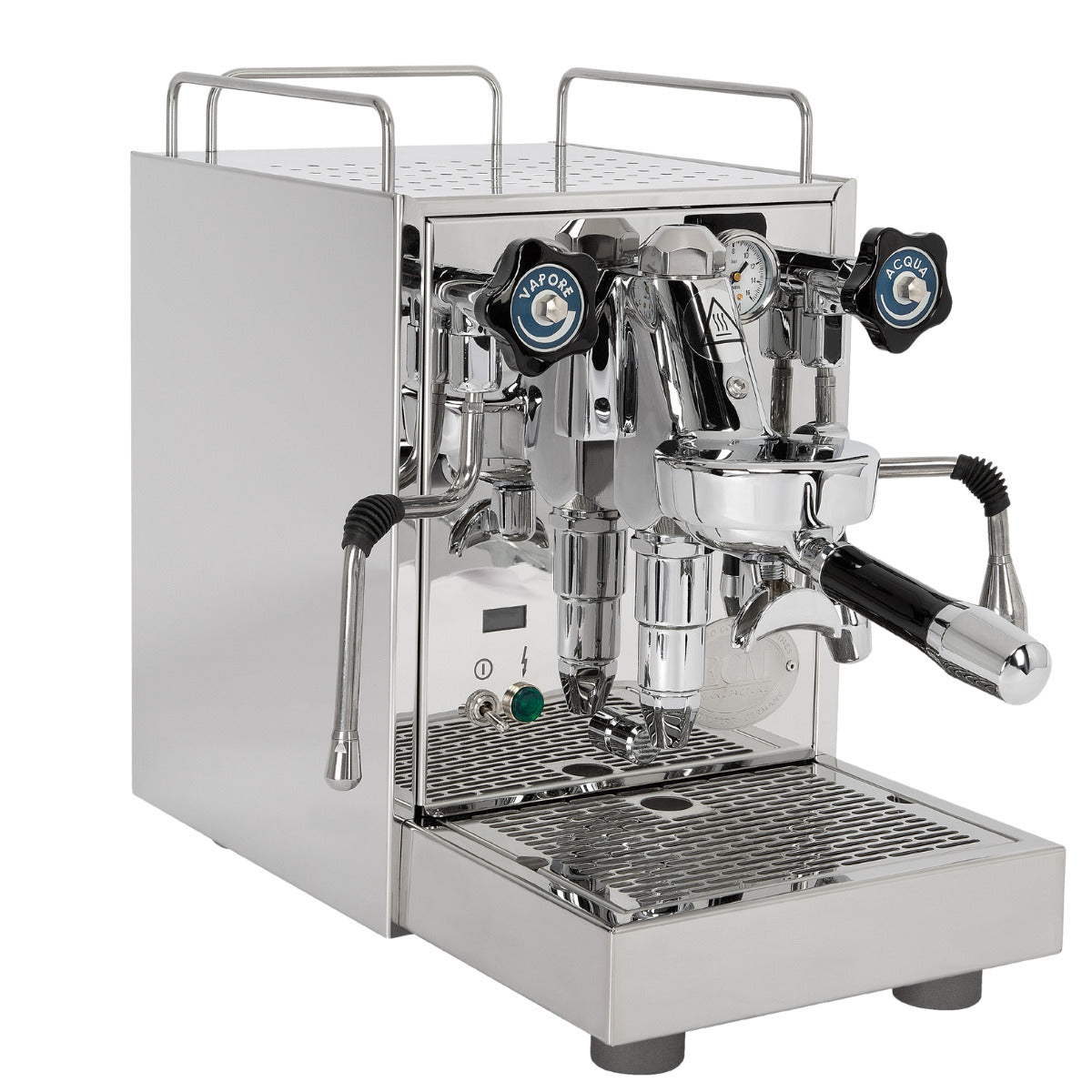 ECM Mechanika Slim Digital PID espresso machine, angled front view