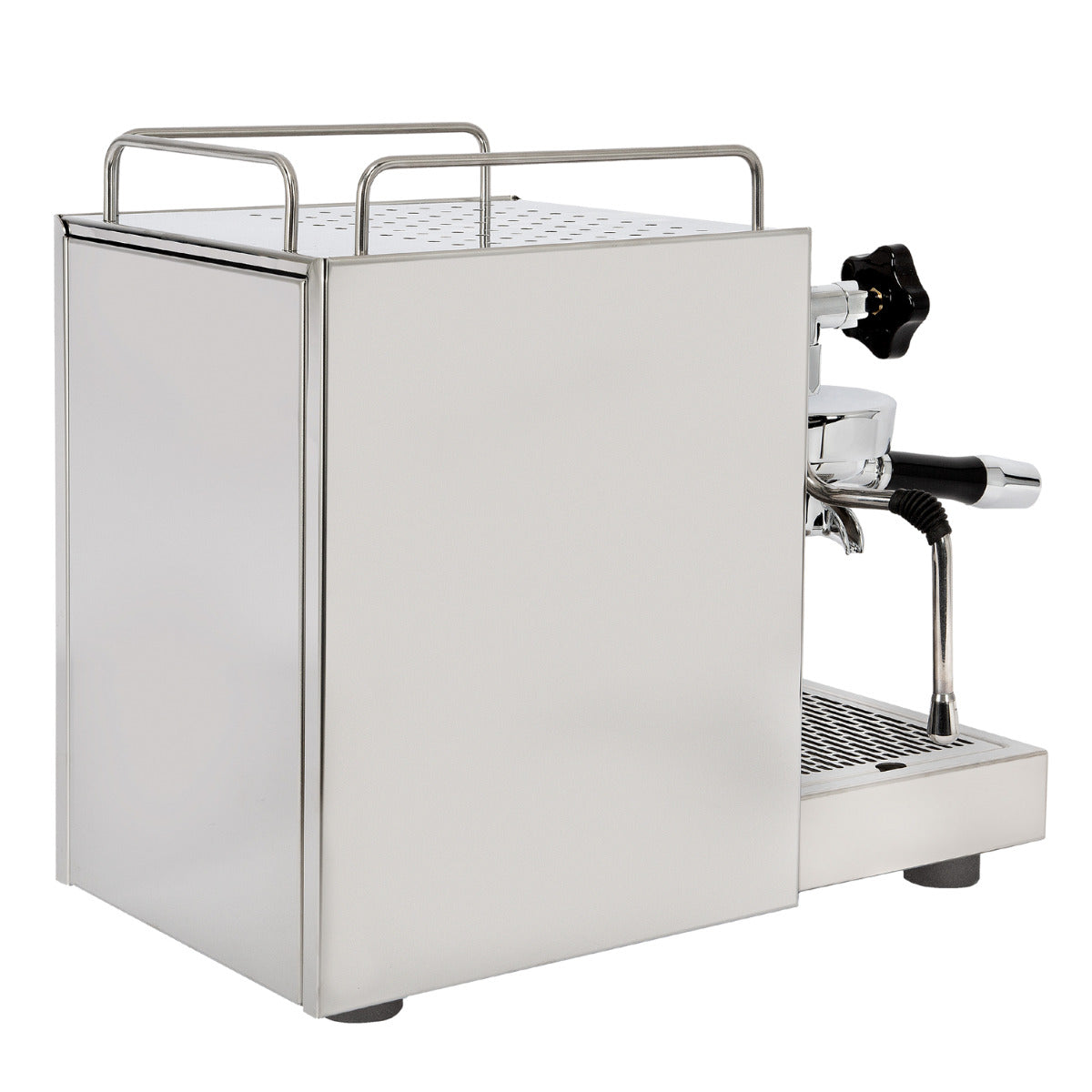 ECM Mechanika Slim Digital PID espresso machine, rear angled view