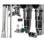 ECM Mechanika Slim Digital PID close-up of control switch, steam wand and group head