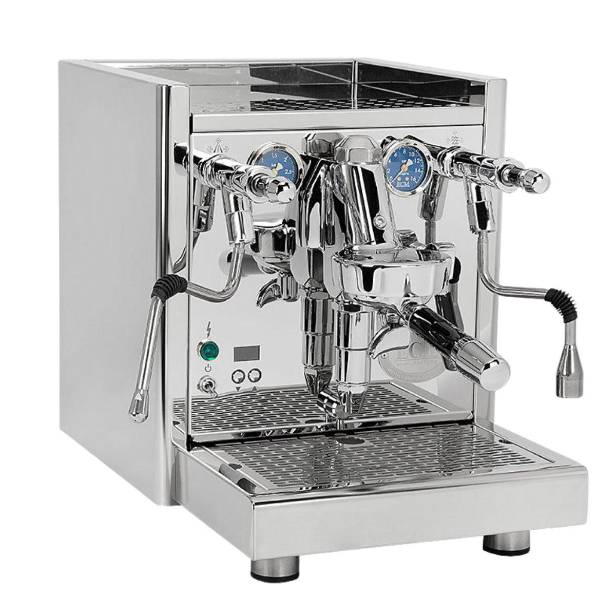 ECM Technika VI espresso machine, angled front view