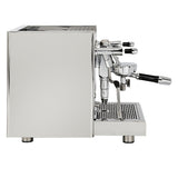 ECM Technika VI espresso machine, side profile with portafilter