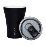 Sttoke Reusable Coffee Cup - Black 8oz