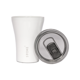 Sttoke Reusable Coffee Cup - White 8oz